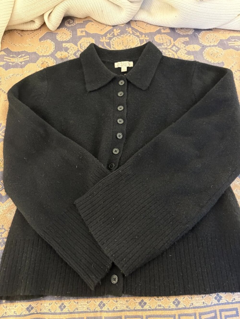 J Crew Thick Merino Wool Cardigan Sz L